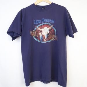 Rare Early 2000s Harley Davidson tee Las Vegas Nevada A20